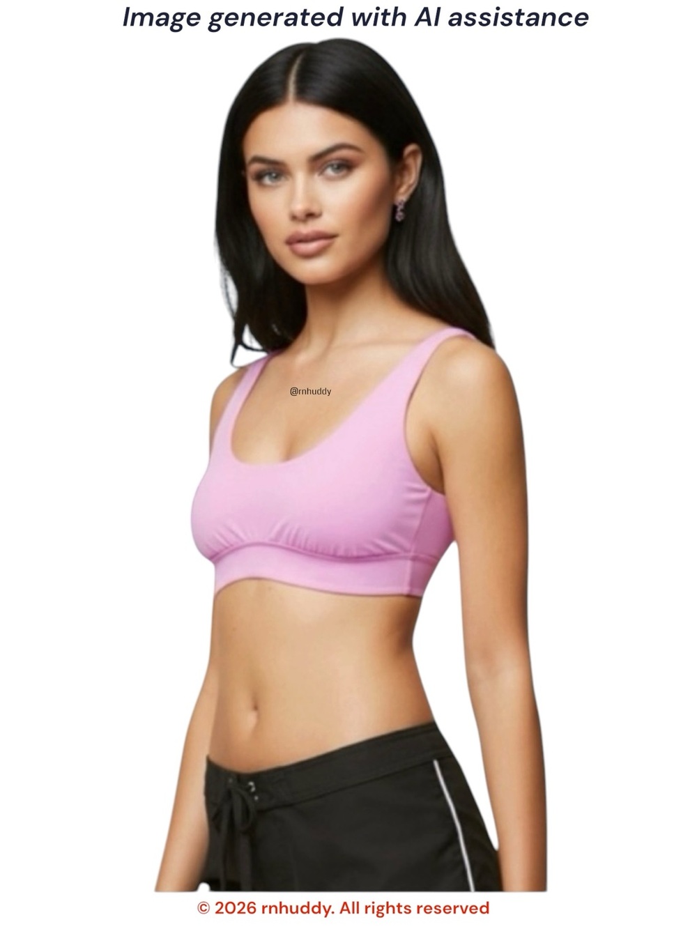 NWT Prana S mallorca cosmos pink bikini top
